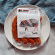 Photo of package of four bump plant enhanced chorizo sausages.